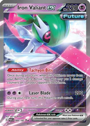 Iron Valiant ex 089/182 - Double Rare - Holofoil