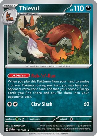 Thievul 120/182 - Rare - Holofoil
