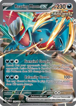 Roaring Moon ex 124/182 - Double Rare - Holofoil