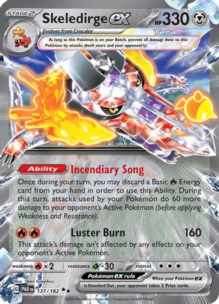 Skeledirge ex 137/182 - Double Rare - Holofoil
