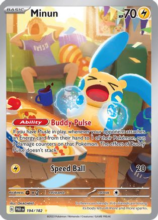 Minun 194/182 - Illustration Rare - Holofoil