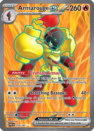 Armarouge ex 218/182 - Ultra Rare - Holofoil