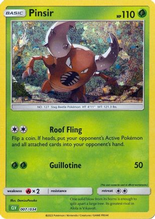 Pinsir 007/034 - Classic Collection - Holofoil