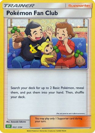 Pokemon Fan Club (CLV) 022/034 - Classic Collection - Holofoil