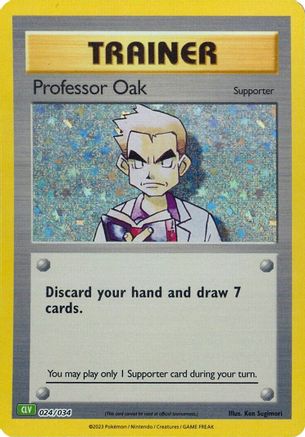 Professor Oak (CLV) 024/034 - Classic Collection - Holofoil