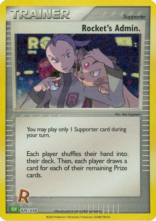 Rocket's Admin. (CLV) 026/034 - Classic Collection - Holofoil