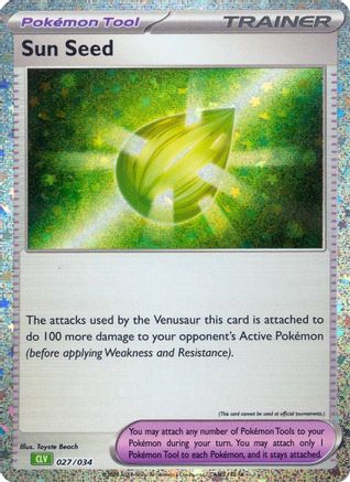Sun Seed 027/034 - Classic Collection - Holofoil