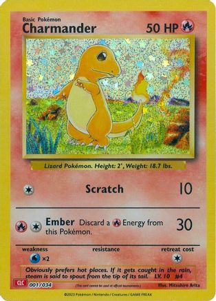 Charmander 001/034 - Classic Collection - Holofoil