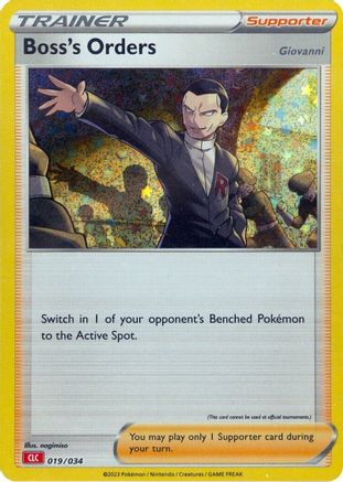 Boss's Orders (CLC) 019/034 - Classic Collection - Holofoil