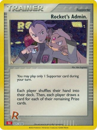 Rocket's Admin. (CLC) 025/034 - Classic Collection - Holofoil