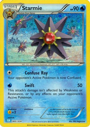 Starmie 005/034 - Classic Collection - Holofoil