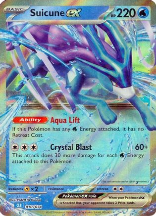 Suicune ex 010/034 - Classic Collection - Holofoil