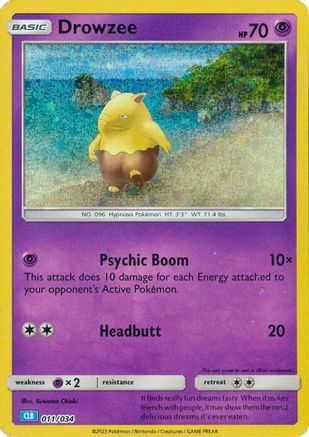 Drowzee 011/034 - Classic Collection - Holofoil