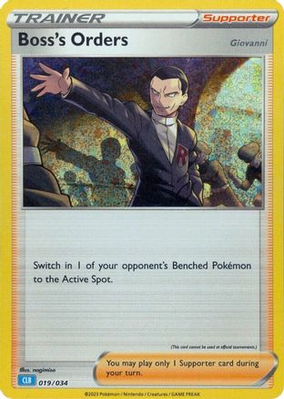 Boss's Orders (CLB) 019/034 - Classic Collection - Holofoil