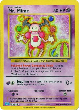 Mr. Mime 013/034 - Classic Collection - Holofoil