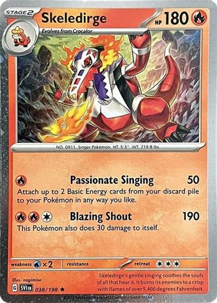 Skeledirge 038/198 - Rare - Holofoil