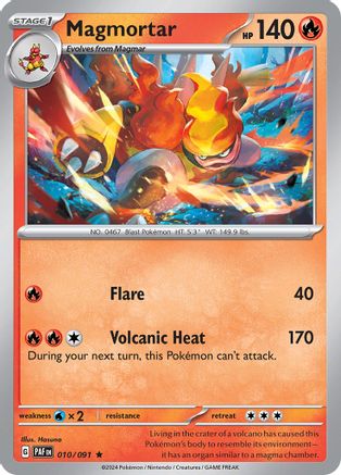 Magmortar 010/091 - Rare - Holofoil