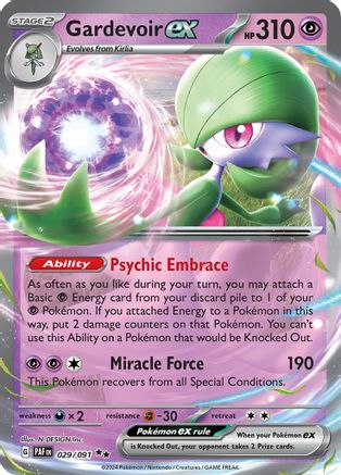 Gardevoir ex 029/091 - Double Rare - Holofoil