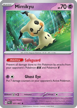 Mimikyu 037/091 - Rare - Holofoil