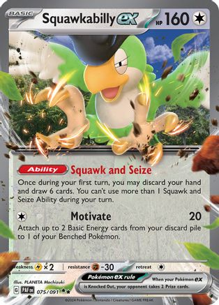Squawkabilly ex 075/091 - Double Rare - Holofoil
