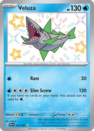 Veluza 125/091 - Shiny Rare - Holofoil