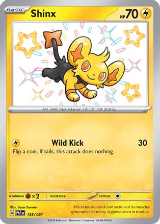 Shinx 135/091 - Shiny Rare - Holofoil