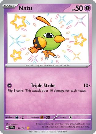 Natu 151/091 - Shiny Rare - Holofoil