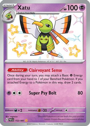 Xatu 152/091 - Shiny Rare - Holofoil