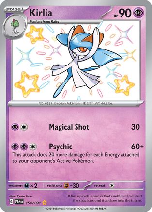 Kirlia 154/091 - Shiny Rare - Holofoil
