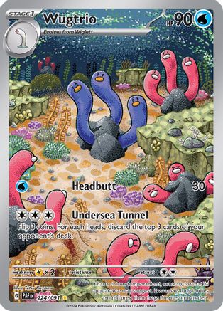 Wugtrio 224/091 - Illustration Rare - Holofoil