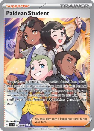 Paldean Student 231/091 - Ultra Rare - Holofoil