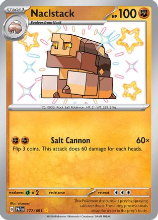 Naclstack 177/091 - Shiny Rare - Holofoil