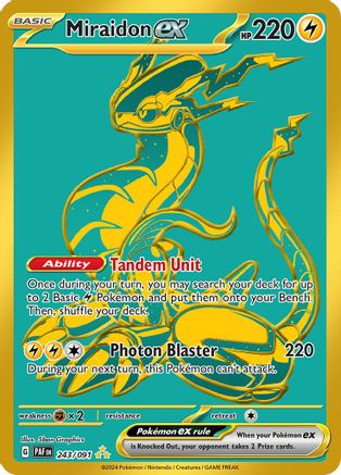 Miraidon ex 243/091 - Hyper Rare - Holofoil