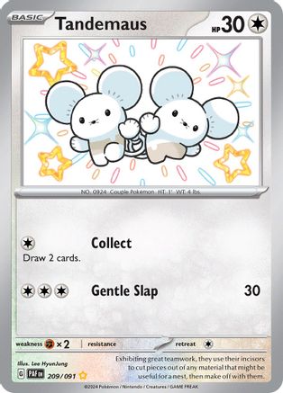 Tandemaus 209/091 - Shiny Rare - Holofoil