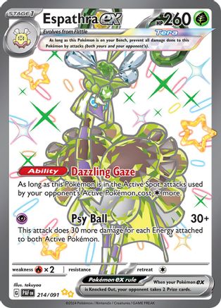 Espathra ex 214/091 - Shiny Ultra Rare - Holofoil