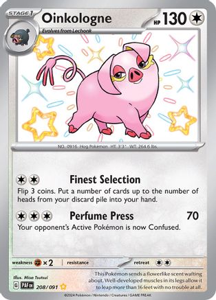 Oinkologne 208/091 - Shiny Rare - Holofoil