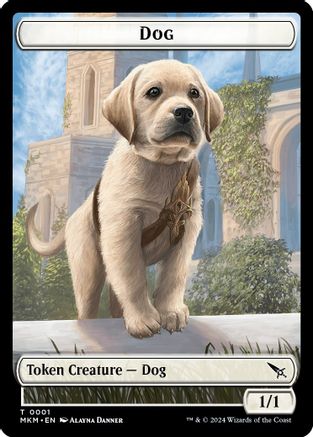 Dog Token (MKM-001) - Murders at Karlov Manor