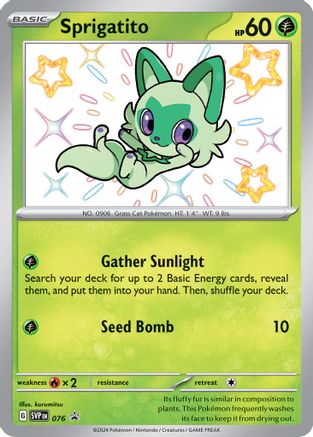 Sprigatito 076 - Promo - Holofoil