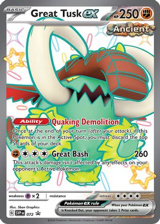 Great Tusk ex 072 - Promo - Holofoil