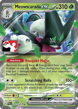 Meowscarada ex 015/193 - Double Rare - Holofoil