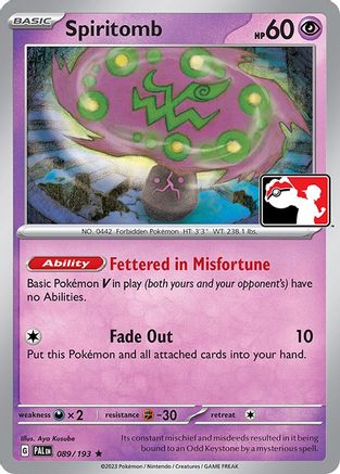 Spiritomb 089/193 - Rare - Holofoil