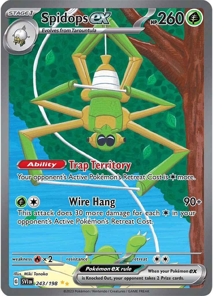 Spidops ex 243/198 - Special Illustration Rare - Holofoil
