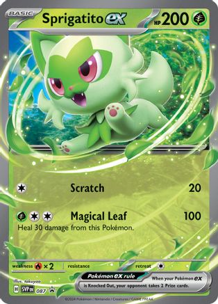 Sprigatito ex 087 - Promo - Holofoil
