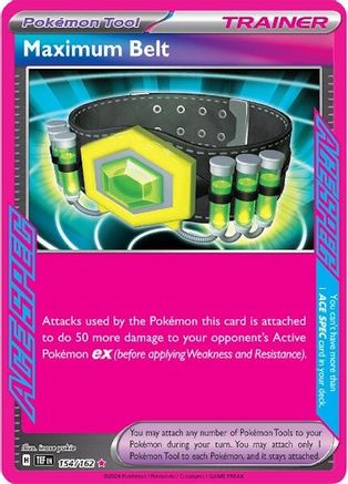 Maximum Belt 154/162 - ACE SPEC Rare - Holofoil