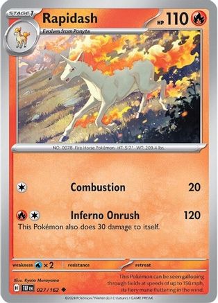 Rapidash 027/162 - Uncommon