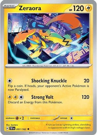 Zeraora 057/162 - Uncommon