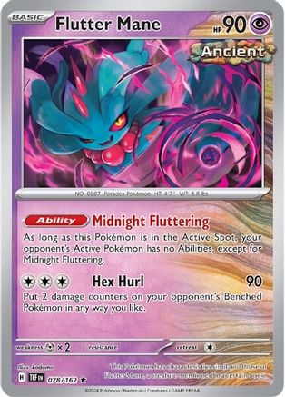Flutter Mane 078/162 - Rare - Holofoil