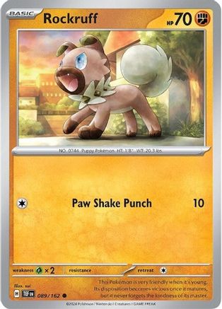 Rockruff 089/162 - Common