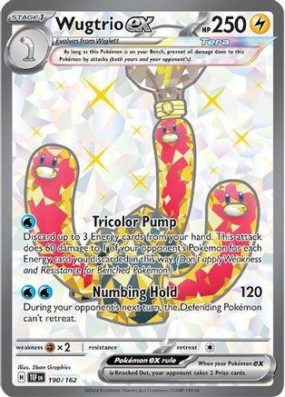 Wugtrio ex 190/162 - Ultra Rare - Holofoil