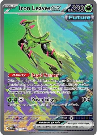 Iron Leaves ex 203/162 - Special Illustration Rare - Holofoil